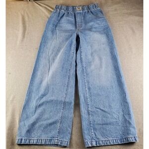 Mother Snacks The Kitchen Drawer Skimp Jeans Womens M Loose Denim Wide Leg